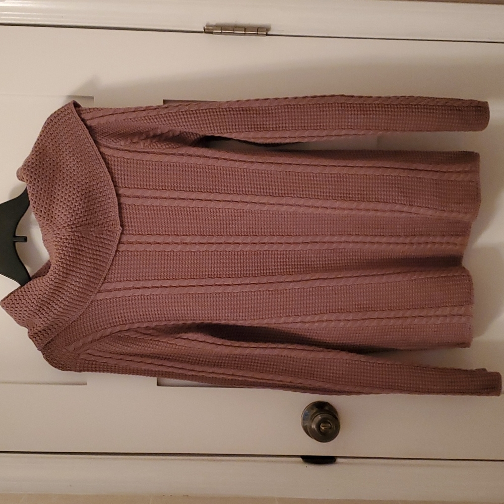 Cow neck brown sweater, fairly new only worn once.